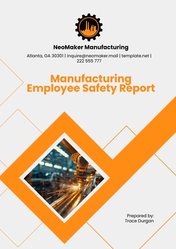 Free Manufacturing Employee Safety Report Template to Edit Online