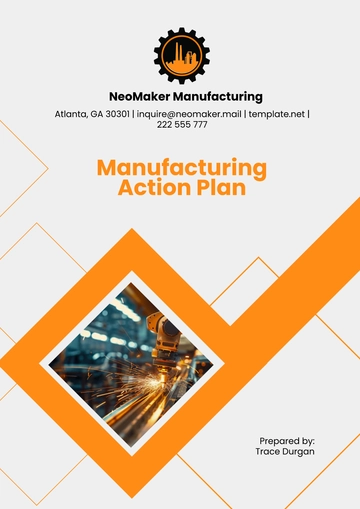 Free Manufacturing Action Plan Template to Edit Online