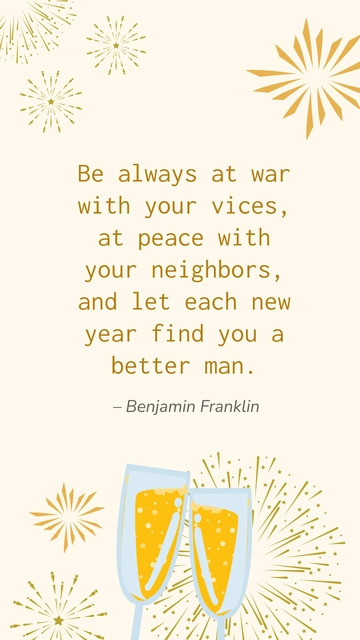 Free Blessed New Year Quote Template to Edit Online