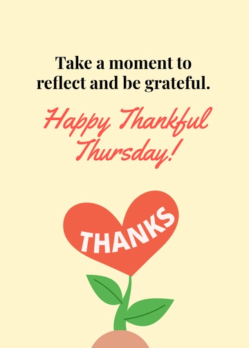 Free Thankful Thursday Template to Edit Online