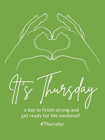 Free Thursday Social Media Post Template to Edit Online