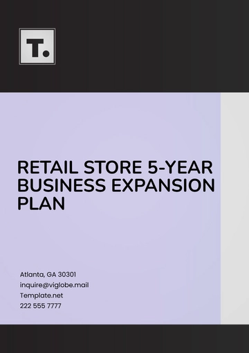Free Retail Store 5-Year Business Expansion Plan Template to Edit Online