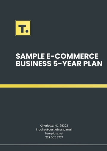 Free Sample E-Commerce Business 5-Year Plan Template to Edit Online