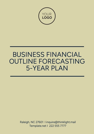 Free Business Financial Outline Forecasting 5-Year Plan Template to Edit Online