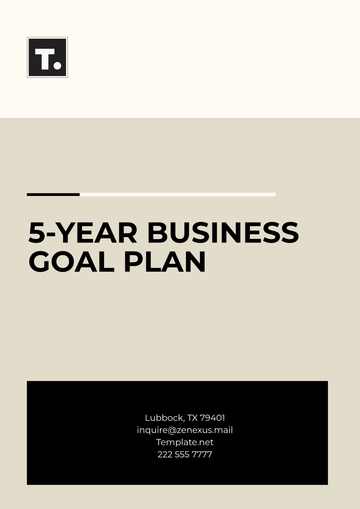 Free 5-Year Business Goal Plan Template to Edit Online