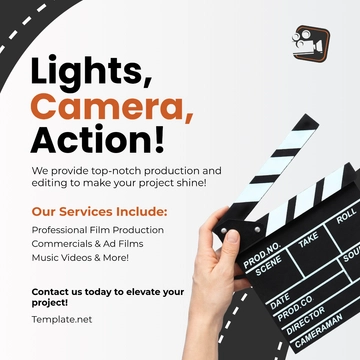 Free Entertainment Social Media Post Template to Edit Online