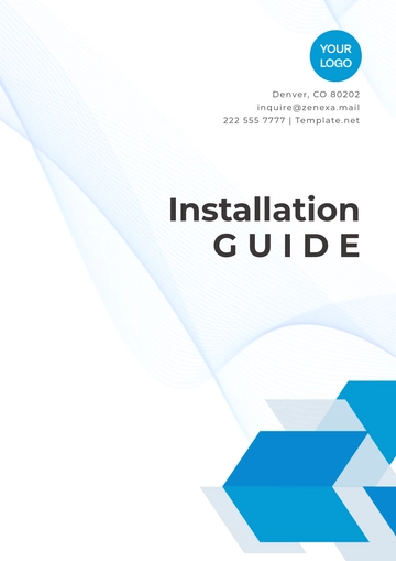 Free Installation Guide Template to Edit Online