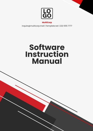 Free Software Instruction Manual Template to Edit Online