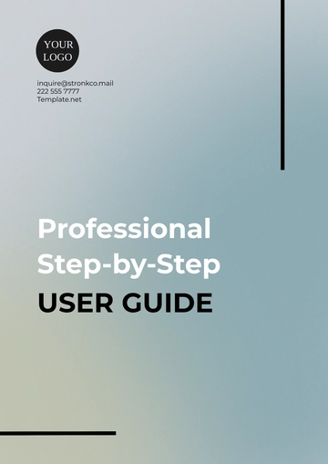 Free Professional Step-by-Step User Guide Template to Edit Online