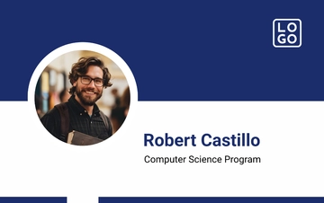 Free Vertical Student ID Card Template to Edit Online