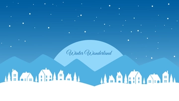 Free Christmas Winter Wonderland Background Template to Edit Online
