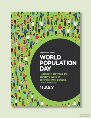World Population Day Greeting Card Template