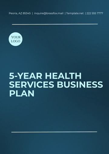 Free 5-Year Health Services Business Plan Template to Edit Online