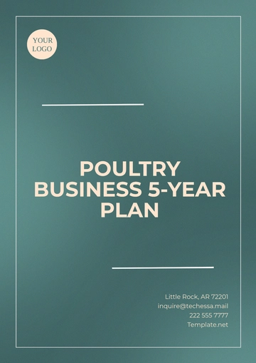 Free Poultry Business 5-Year Plan Template to Edit Online