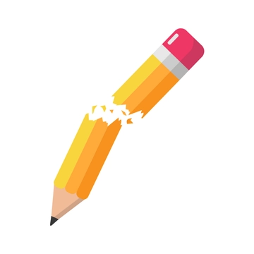 Free Broken Pencil Clipart to Edit Online