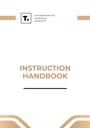 Free Instruction Handbook Template to Edit Online | Template.net