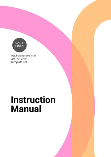 Free Editable Instruction Manual Design Template to Edit Online