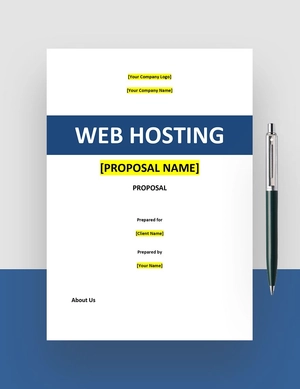 Web Hosting Proposal Template