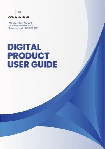 Free Digital Product User Guide Template to Edit Online