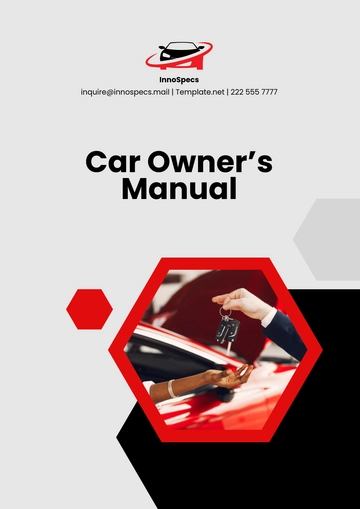 Free Car Owner???s Manual Template to Edit Online