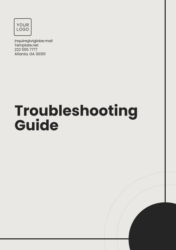 Free Troubleshooting Guide Layout Template to Edit Online