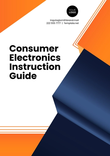 Free Consumer Electronics Instruction Guide Template to Edit Online