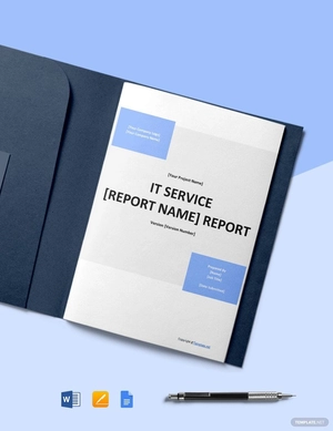 Sample IT Service Report Template