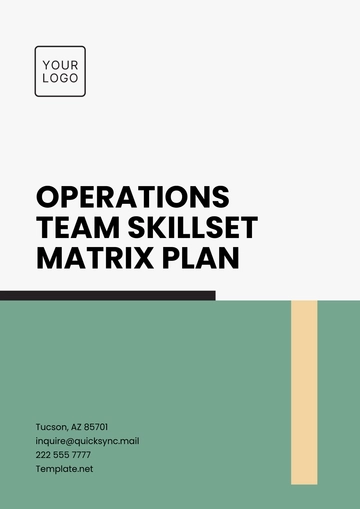 Free Operations Team Skillset Matrix Template to Edit Online