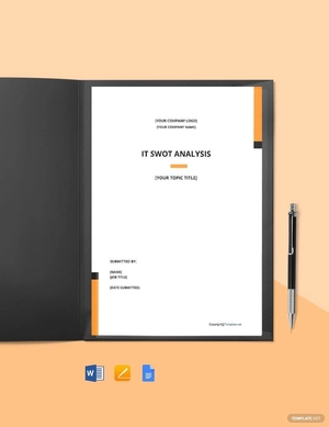 General IT Swot Analysis Template