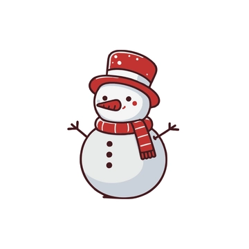 Free Transparent Snowman Clipart to Edit Online