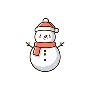 Free Cute Snowman Clipart to Edit Online