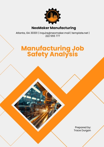 Free Manufacturing Job Safety Analysis Template to Edit Online