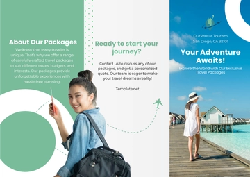 Free Tourism Pamphlet Template to Edit Online