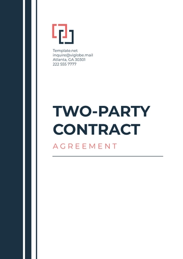 Free Simple Two-Party Contract Agreement Template to Edit Online
