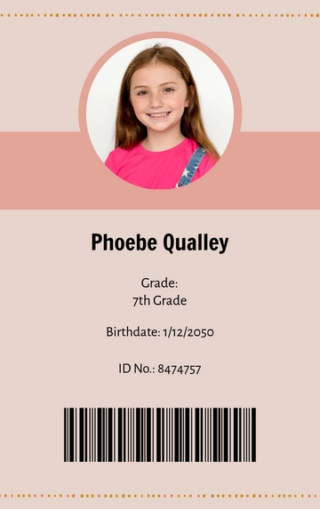 Free Homeschool Student ID Card Template to Edit Online