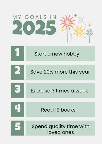 Free New Year Goal Setting Template to Edit Online