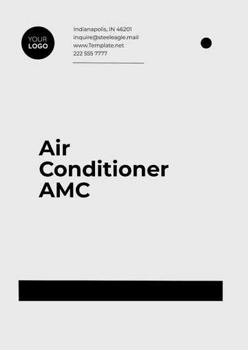 Free Air Conditioner AMC Template to Edit Online