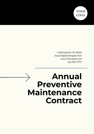 Free Annual Preventive Maintenance Contract Template to Edit Online