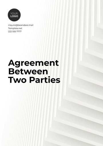 Free Agreement Between Two Parties Outline Template to Edit Online