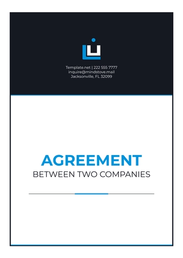 Free Agreement Between Two Companies Format Template to Edit Online
