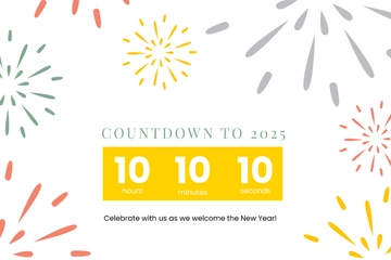 Free New Year Countdown Template to Edit Online