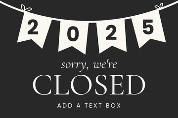 Free Happy New Year Sign Template to Edit Online