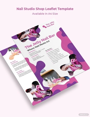 Nail Studio Shop Leaflet Template