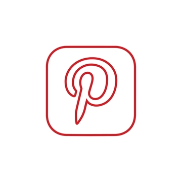 Free Pinterest Outline Clipart to Edit Online