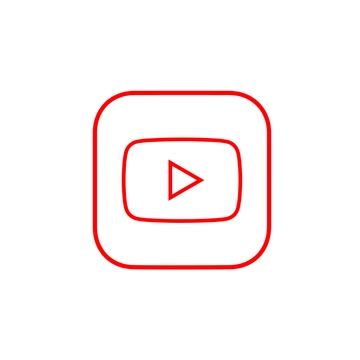 Free Youtube Outline Clipart to Edit Online