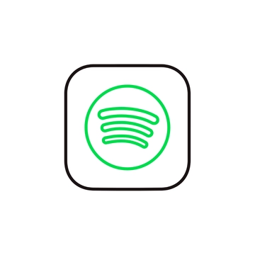 Free Spotify Outline Clipart to Edit Online