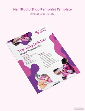 Nail Studio Shop Pamphlet Template