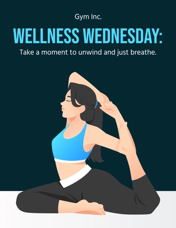 Free Wellness Wednesday Post Template to Edit Online