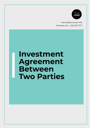 Free Investment Agreement Between Two Parties Template to Edit Online