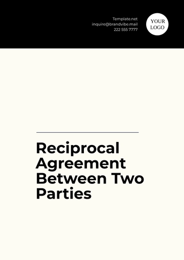Free Reciprocal Agreement Between Two Parties Template to Edit Online